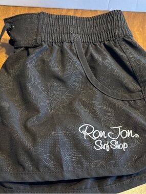 Ron Jon Surf Shop Black shorts/ swim trunks Y2K